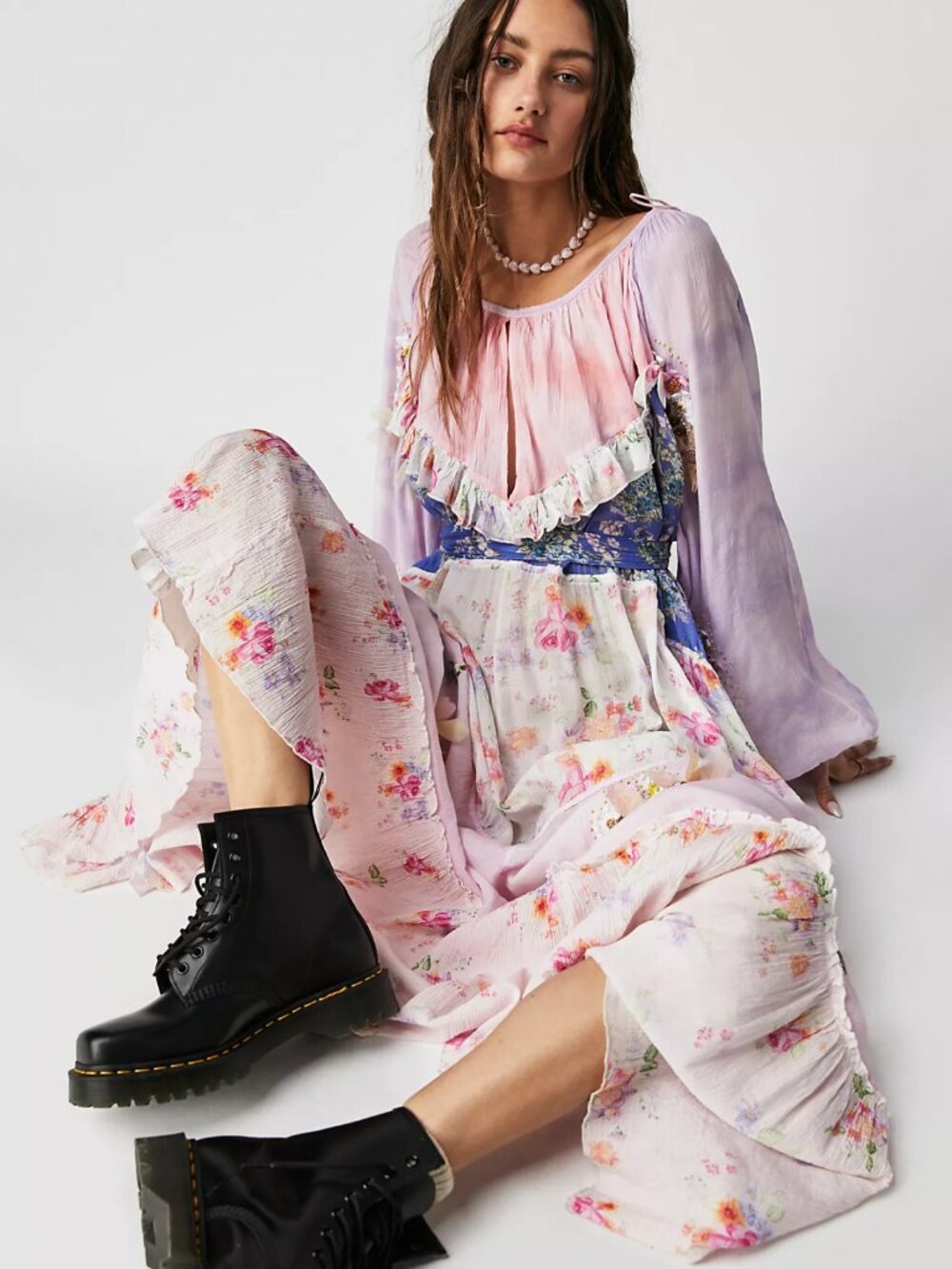 Anthropologie Fillyboo Trapeze Maxi Dress Medium